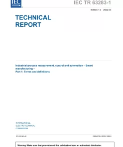 BS PD IEC TR 63283-1:2022 pdf