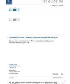 BS PD IEC GUIDE 109:2012 pdf