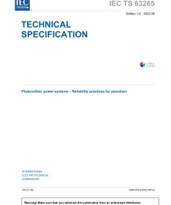 BS PD IEC TS 63265:2022 pdf