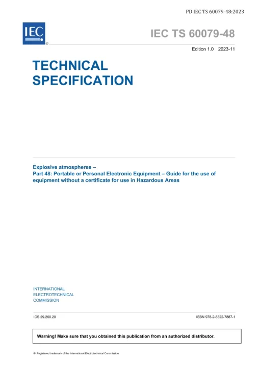 BS PD IEC TS 60079-48:2023 pdf