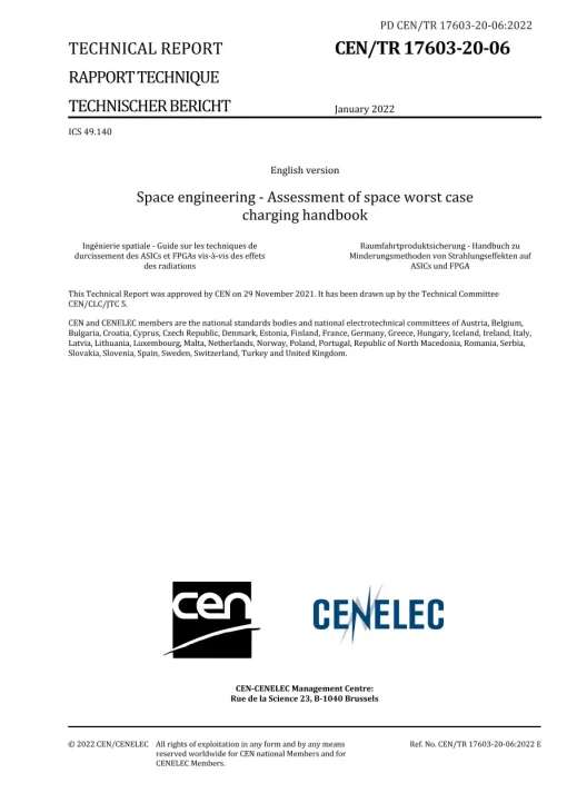 BS PD CEN/TR 17603-20-06:2022 pdf