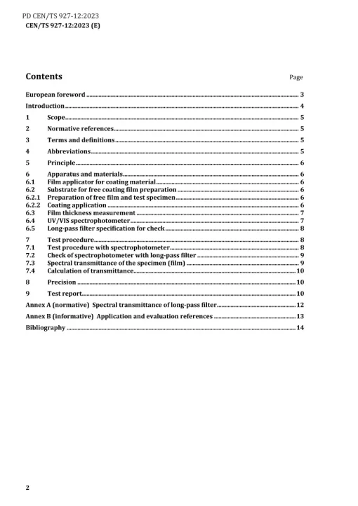 BS PD CEN/TS 927-12:2023 pdf