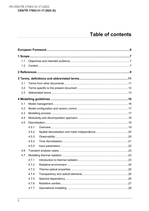 BS PD CEN/TR 17603-31-17:2022 pdf