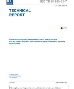 BS PD IEC TR 61850-90-7:2023 pdf