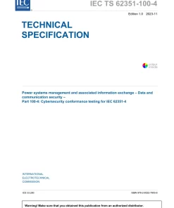 BS PD IEC TS 62351-100-4:2023 pdf