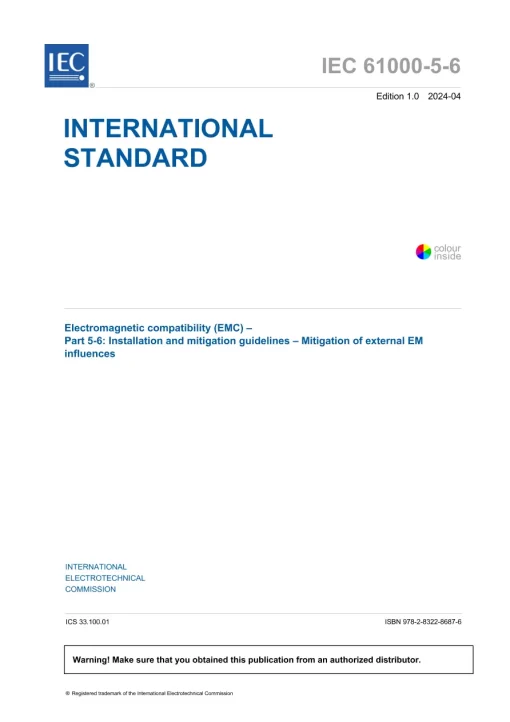 IEC 61000-5-6 Ed. 1.0 en:2024 pdf