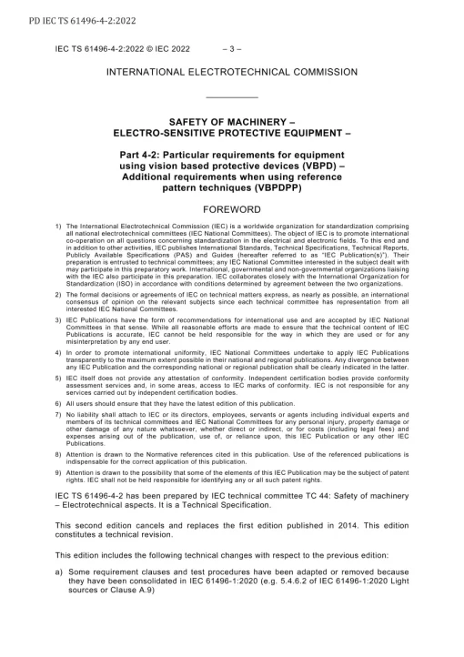 BS PD IEC TS 61496-4-2:2022 pdf