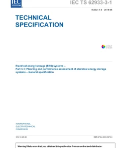 BS PD IEC TS 62933-3-1:2018 pdf