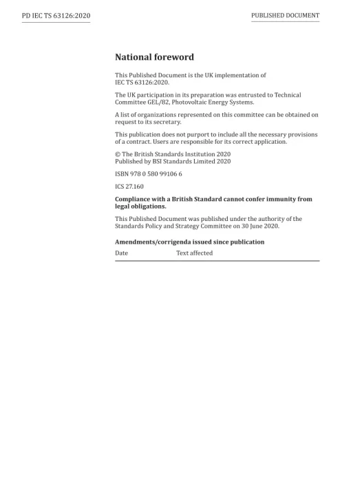 BS PD IEC TS 63126:2020 pdf