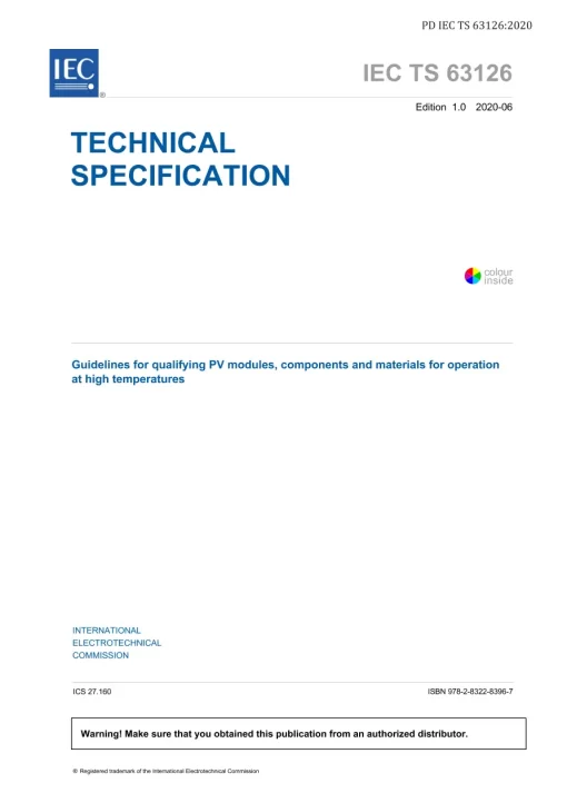 BS PD IEC TS 63126:2020 pdf