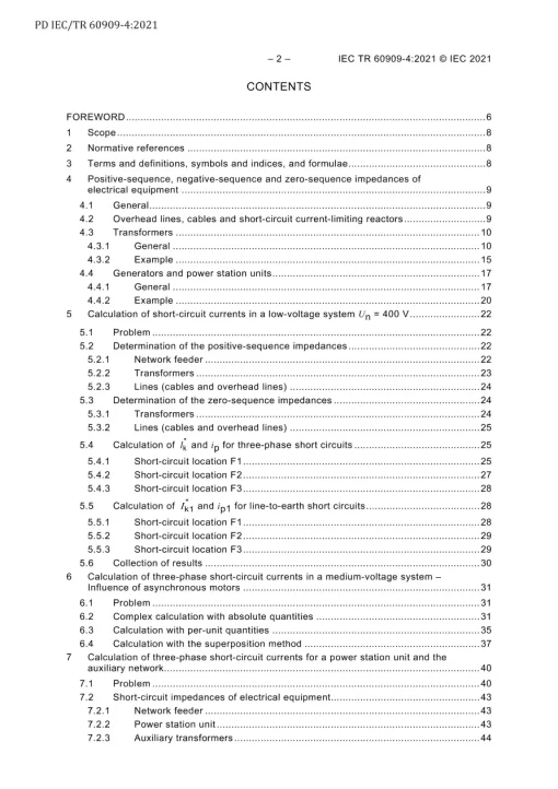 BS PD IEC/TR 60909-4:2021 pdf