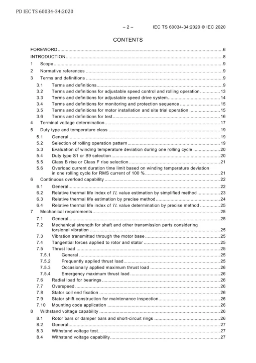 BS PD IEC TS 60034-34:2020 pdf