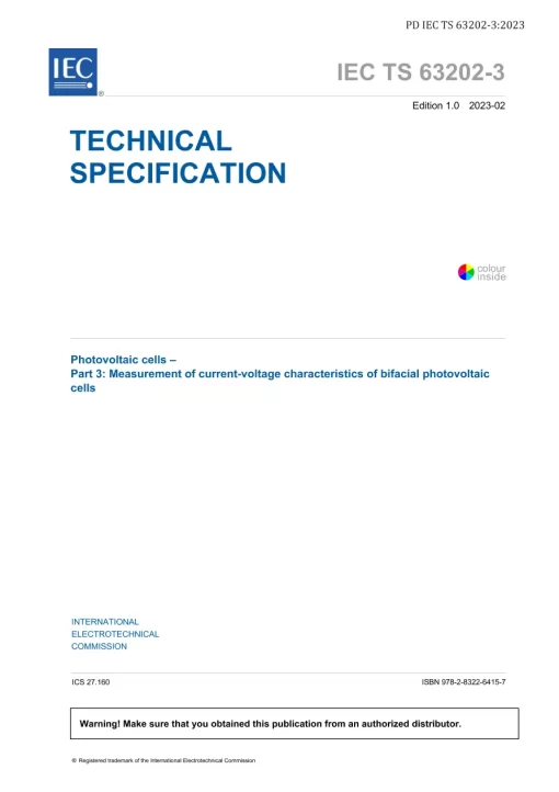 BS PD IEC TS 63202-3:2023 pdf