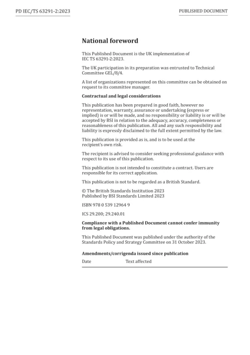 BS PD IEC/TS 63291-2:2023 pdf