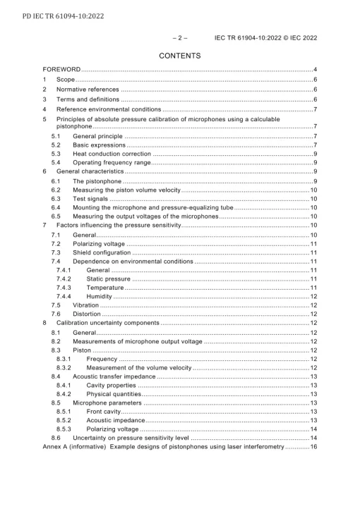 BS PD IEC TR 61094-10:2022 pdf