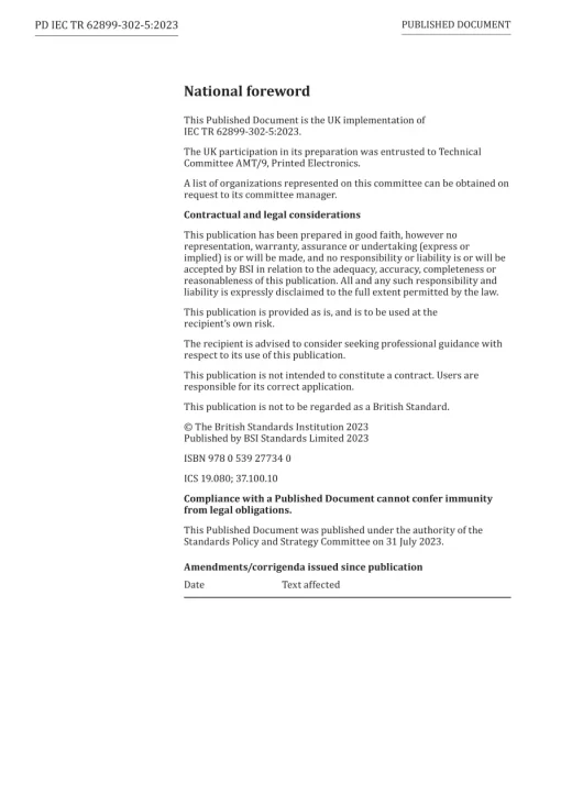 BS PD IEC TR 62899-302-5:2023 pdf