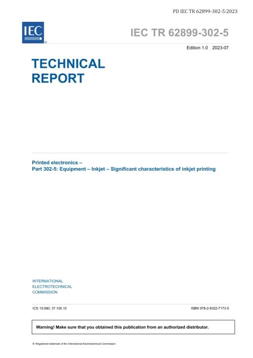 BS PD IEC TR 62899-302-5:2023 pdf