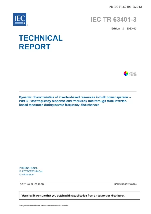 BS PD IEC TR 63401-3:2023 pdf