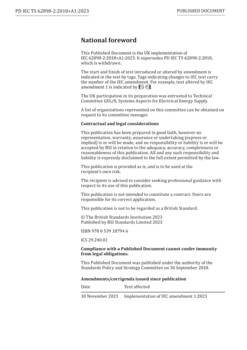 BS PD IEC TS 62898-2:2018+A1:2023 pdf