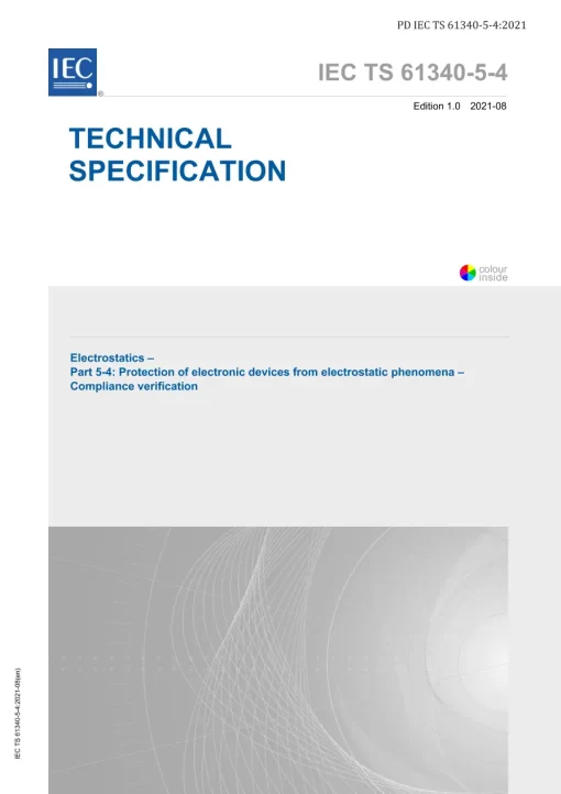 BS PD IEC TS 61340-5-4:2021 pdf