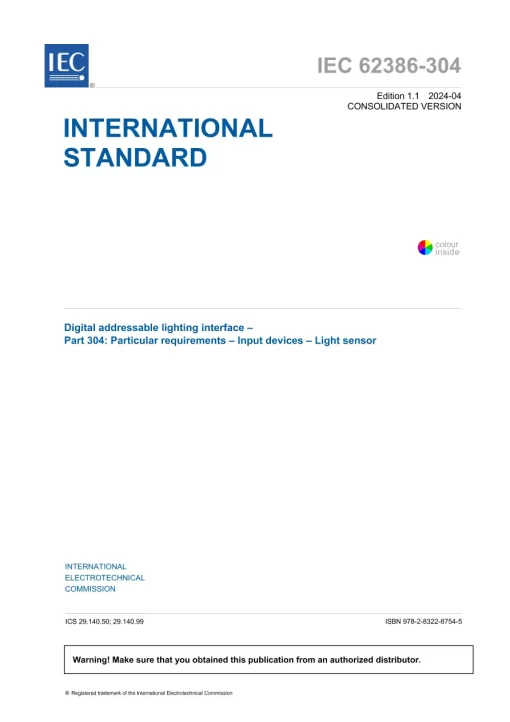 IEC 62386-304 Ed. 1.1 en:2024 pdf