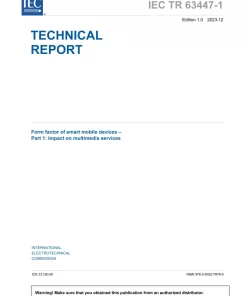 BS PD IEC TR 63447-1:2023 pdf