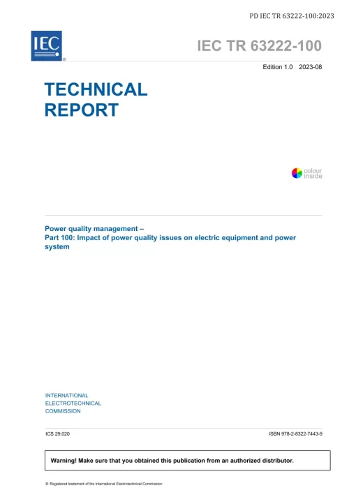 BS PD IEC TR 63222-100:2023 pdf