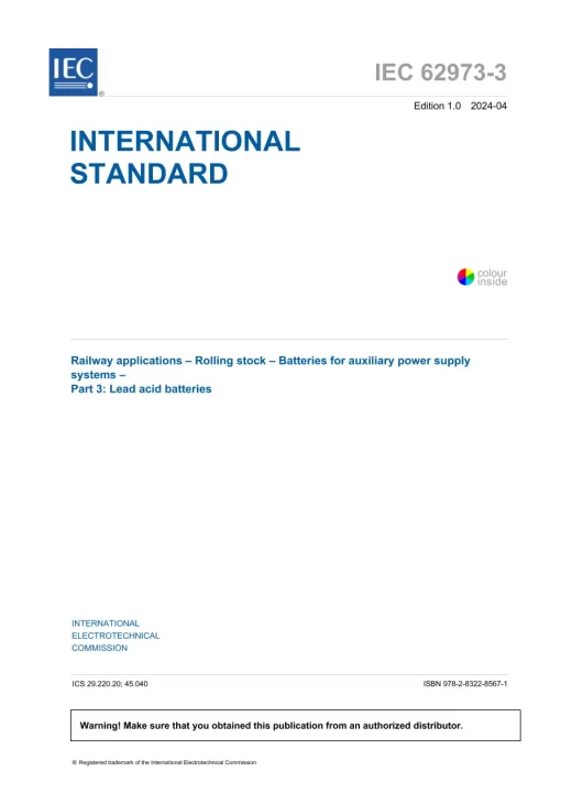 IEC 62973-3 Ed. 1.0 en:2024 pdf